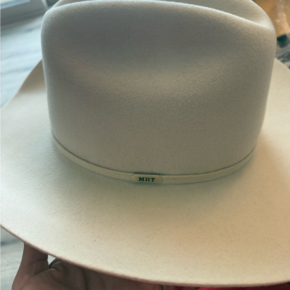 MHT Westerns Rodeo King Felt Cowboy Hat Silverbelly Ivory 3X Beaver sz 7- 7 1/4 - Picture 4 of 10